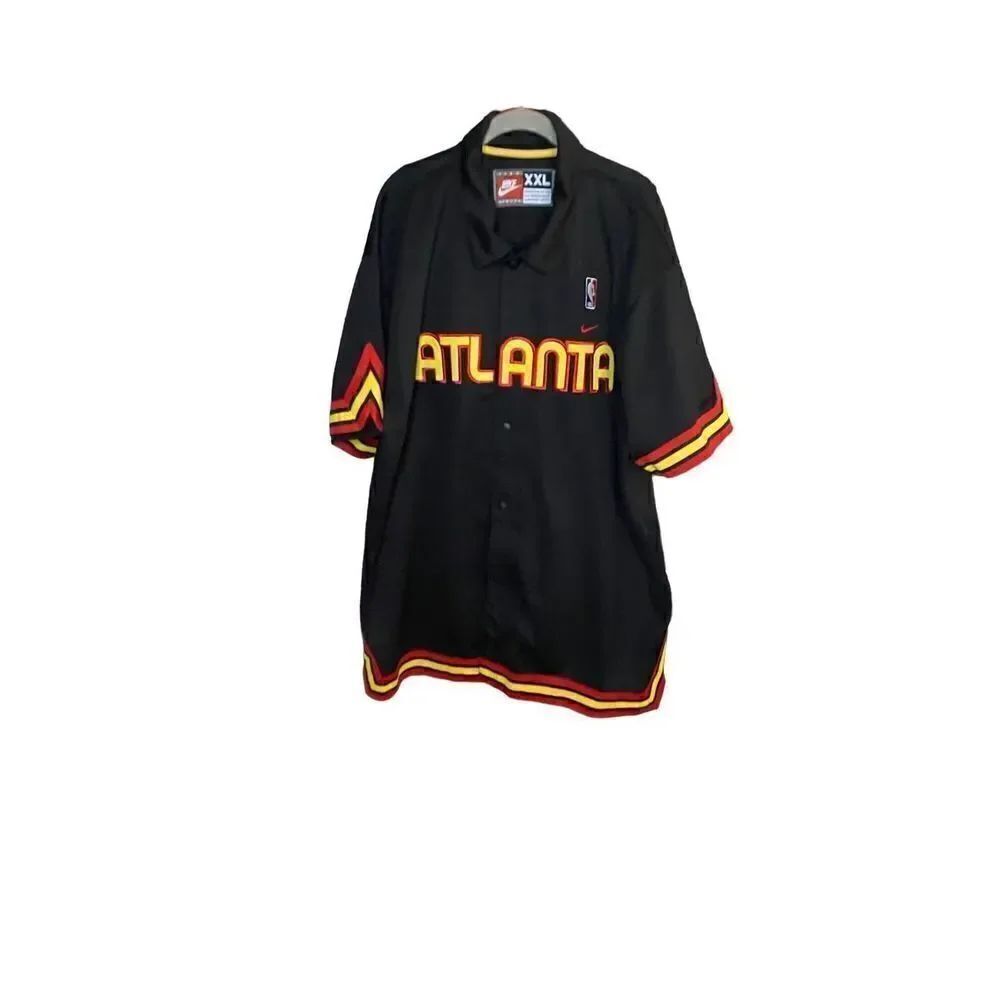 Nike men’s VTG throwback 74 rewind Atlanta Hawks shooting warm-up shirt XXL